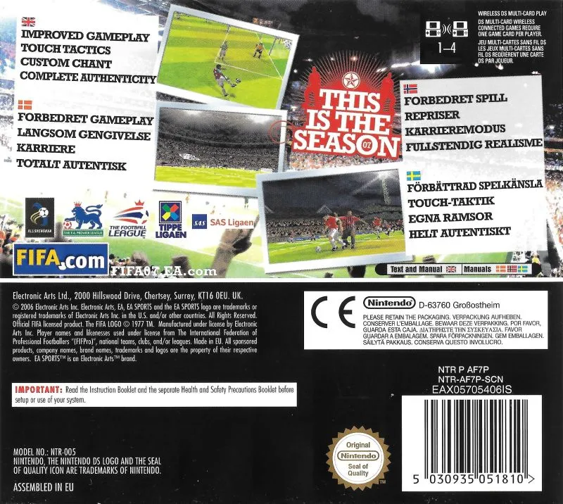 FIFA 07 box back