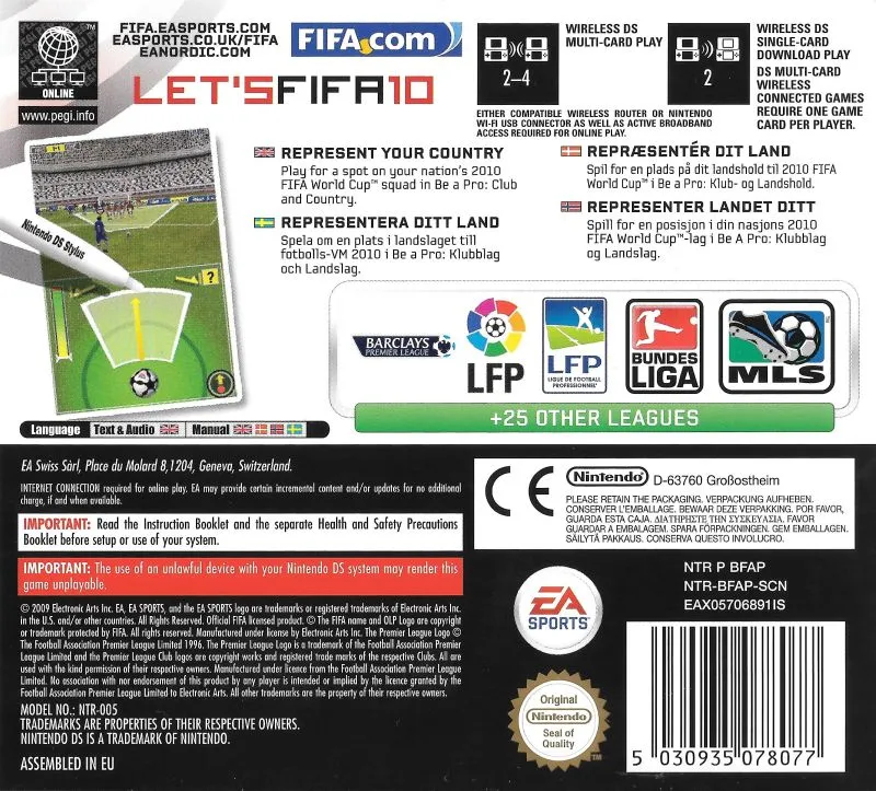 FIFA Soccer 10 box back