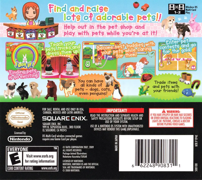 My Pet Shop box back