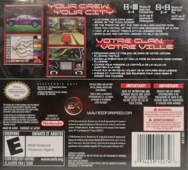 Need for Speed Carbon: Own the City box back