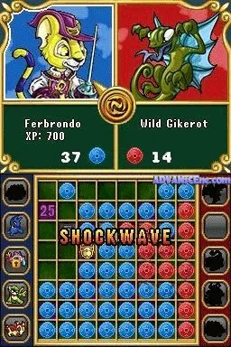 Backdrop artwork for Neopets Puzzle Adventure