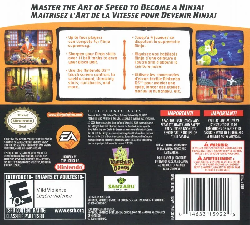 Ninja Reflex box back
