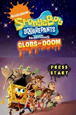 Backdrop artwork for SpongeBob SquarePants featuring Nicktoons: Globs of Doom