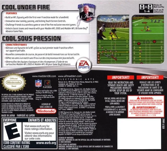 Madden NFL 06 box back