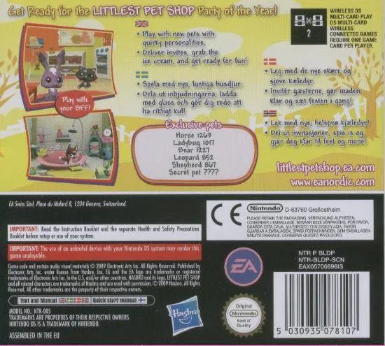 Littlest Pet Shop: City Friends box back