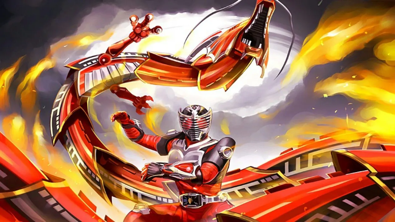 Backdrop artwork for Kamen Rider: Dragon Knight