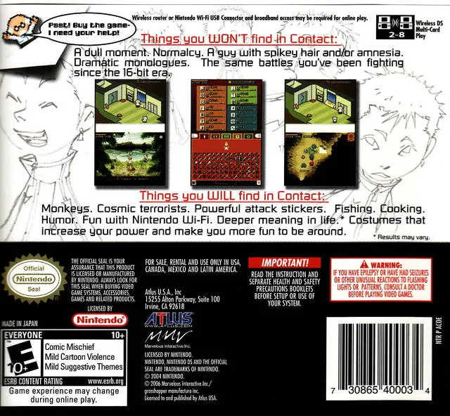 Contact box back