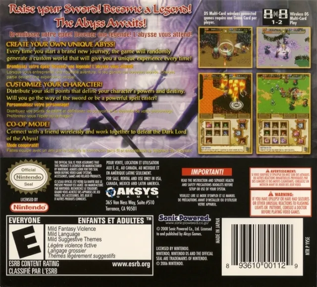From the Abyss box back