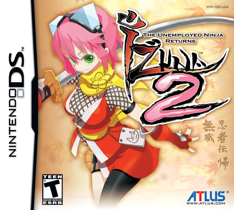 Izuna 2: The Unemployed Ninja Returns cover art for Nintendo DS