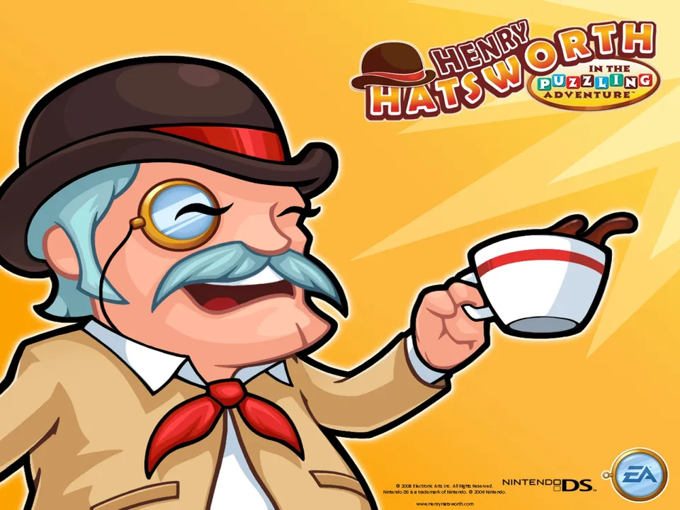 Backdrop artwork for Henry Hatsworth in the Puzzling Adventure