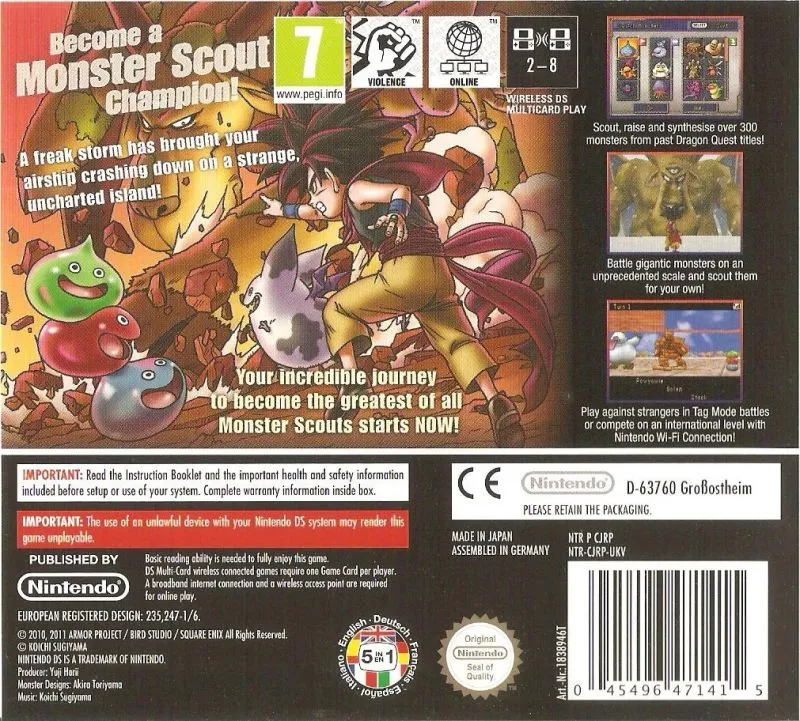 Dragon Quest Monsters: Joker 2 box back