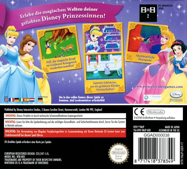 Disney Princess: Magical Jewels box back