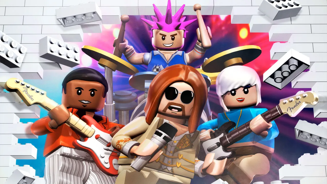 Backdrop artwork for LEGO Rock Band