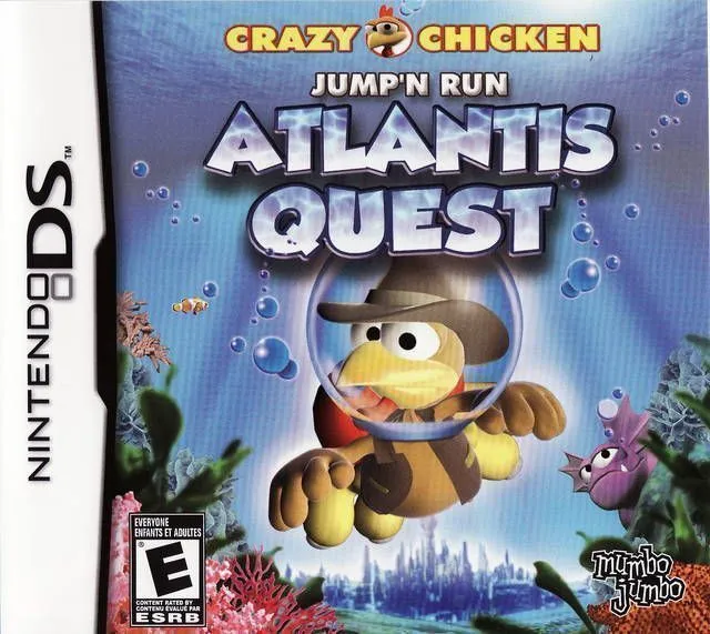 Crazy Chicken: Jump'n Run: Atlantis Quest box art