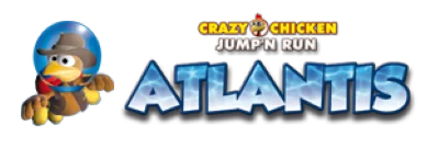 Crazy Chicken: Jump'n Run: Atlantis Quest logo
