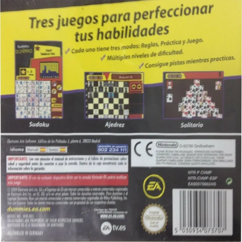 Travel Games for Dummies box back