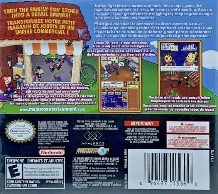 Toy Shop box back