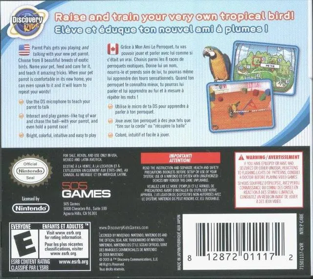 Discovery Kids: Parrot Pals box back