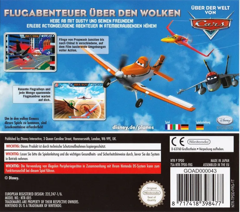 Disney Planes box back