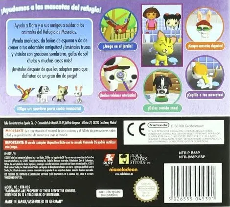 Dora & Kai-Lan's Pet Shelter box back