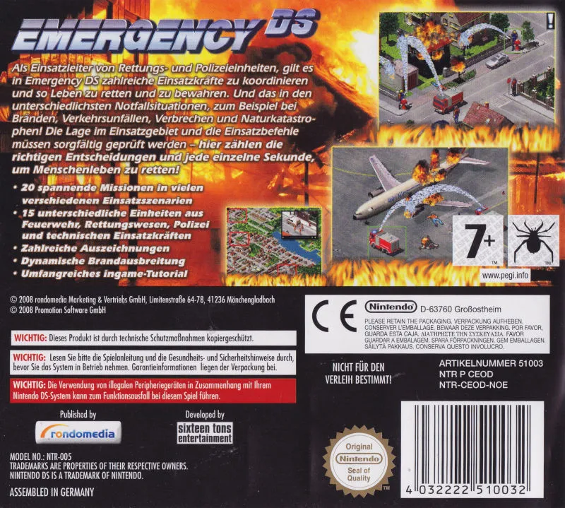 Emergency! Disaster Rescue Squad box back