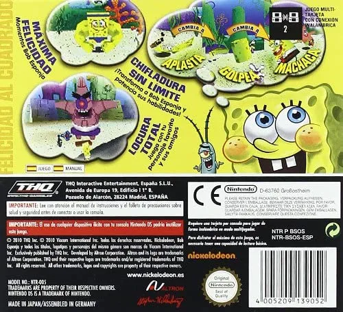 SpongeBob's Truth or Square box back