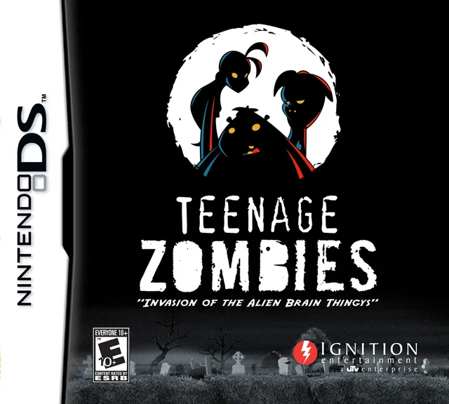 Teenage Zombies: Invasion of the Alien Brain Thingys! box art