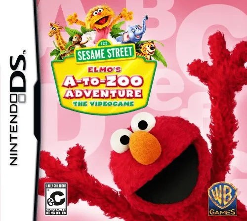 Sesame Street: Elmo's A-to-Zoo Adventure: The Videogame cover art for Nintendo DS