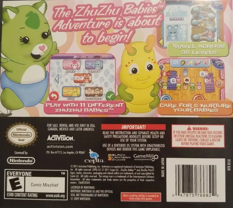 ZhuZhu Babies box back