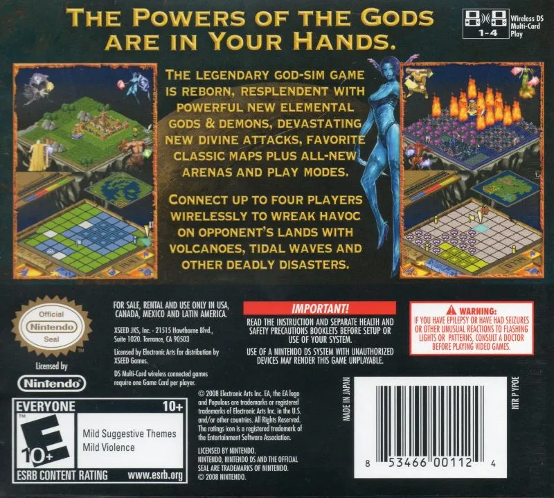 Populous DS box back