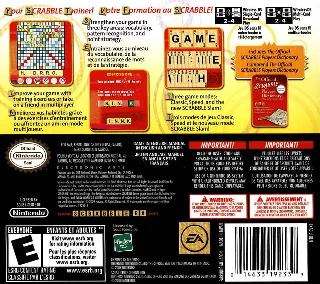 Scrabble box back