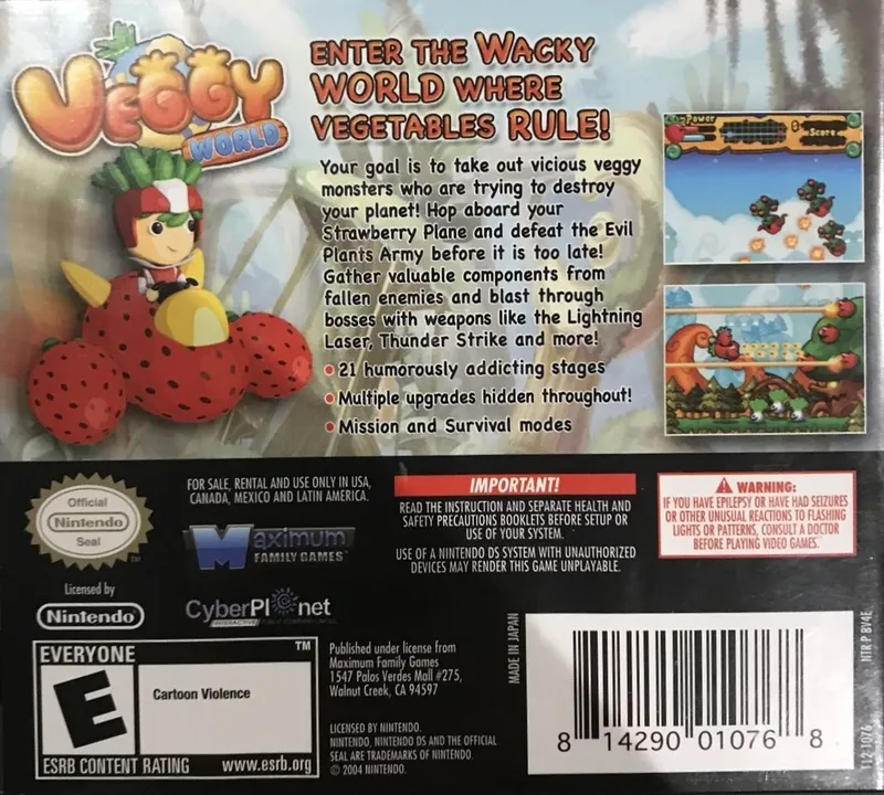 Veggy World box back