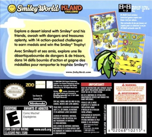 Smiley World: Island Challenge box back