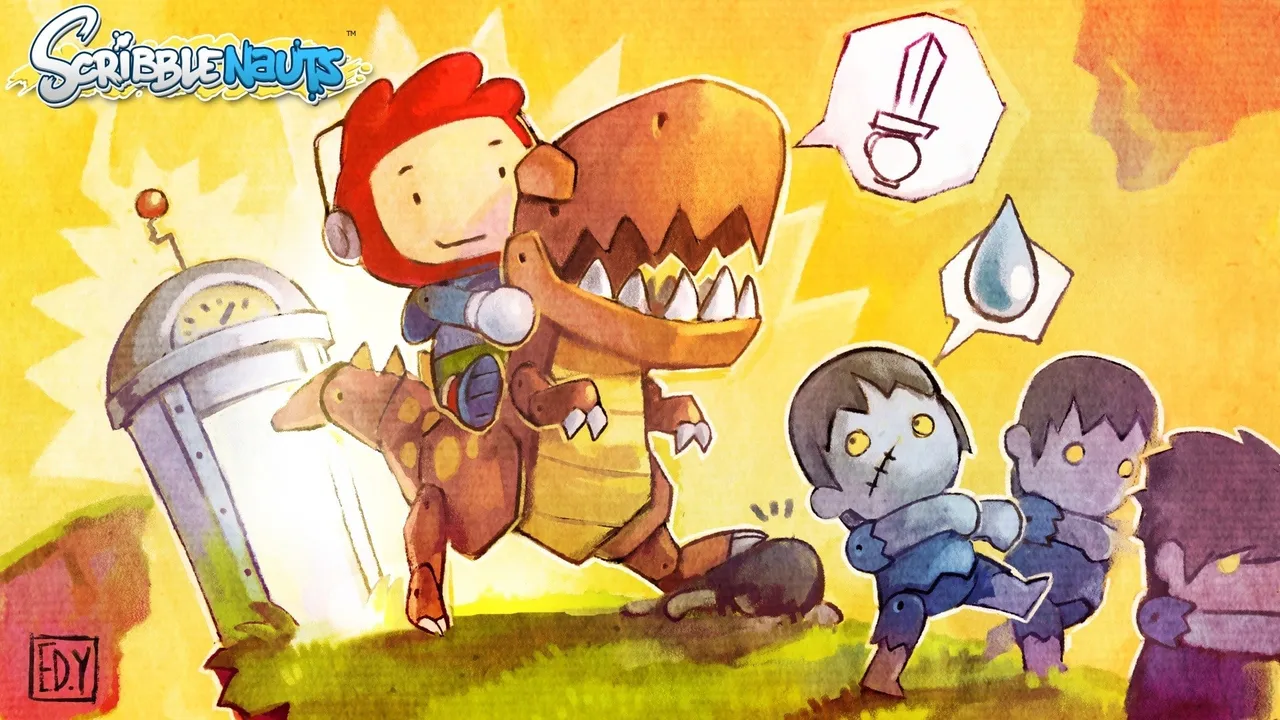 Backdrop artwork for Scribblenauts Collection