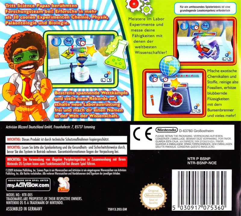 Science Papa box back