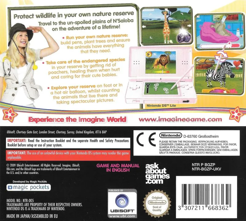 Imagine: Zookeeper box back