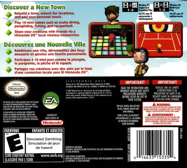 MySims box back