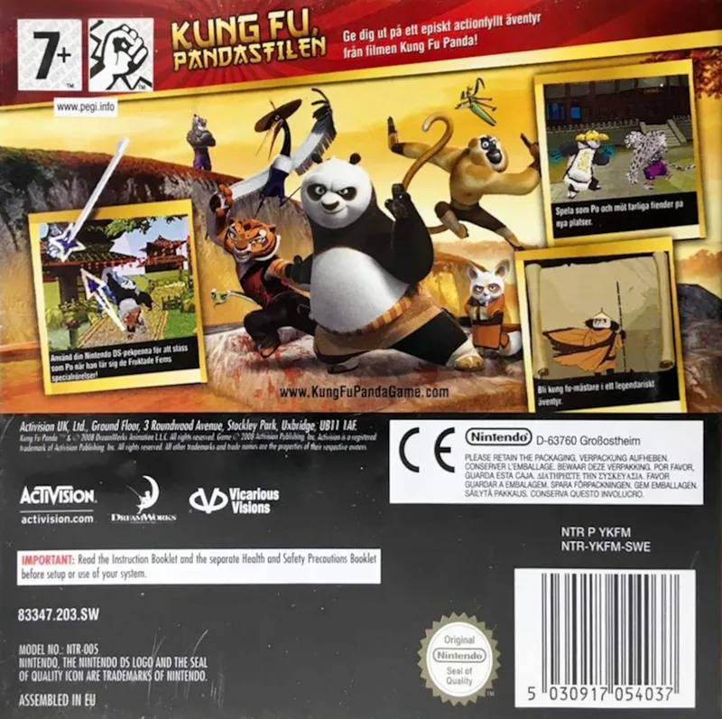 Kung Fu Panda box back
