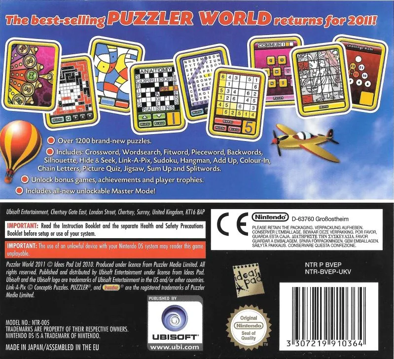Puzzler World 2 box back