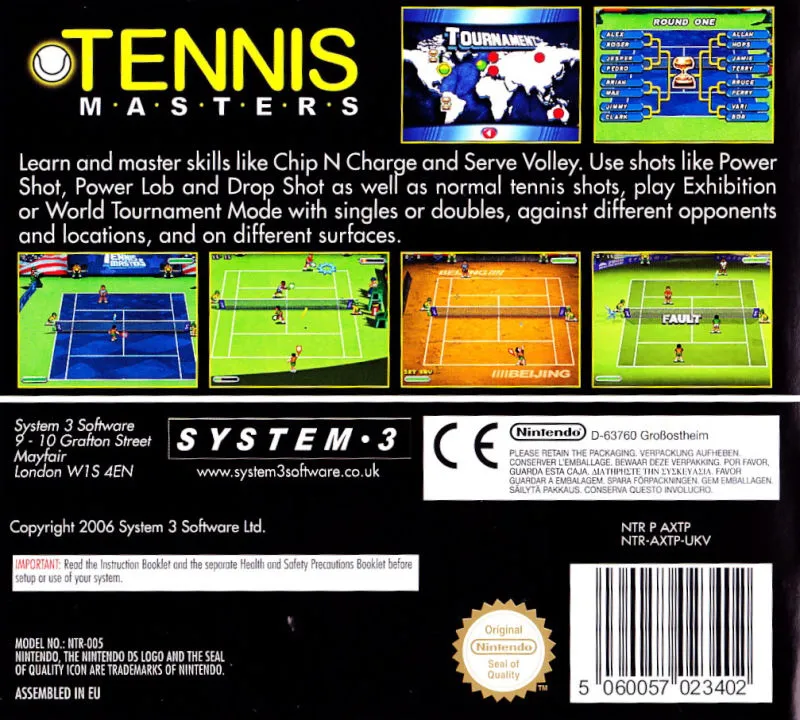 Powerplay Tennis box back