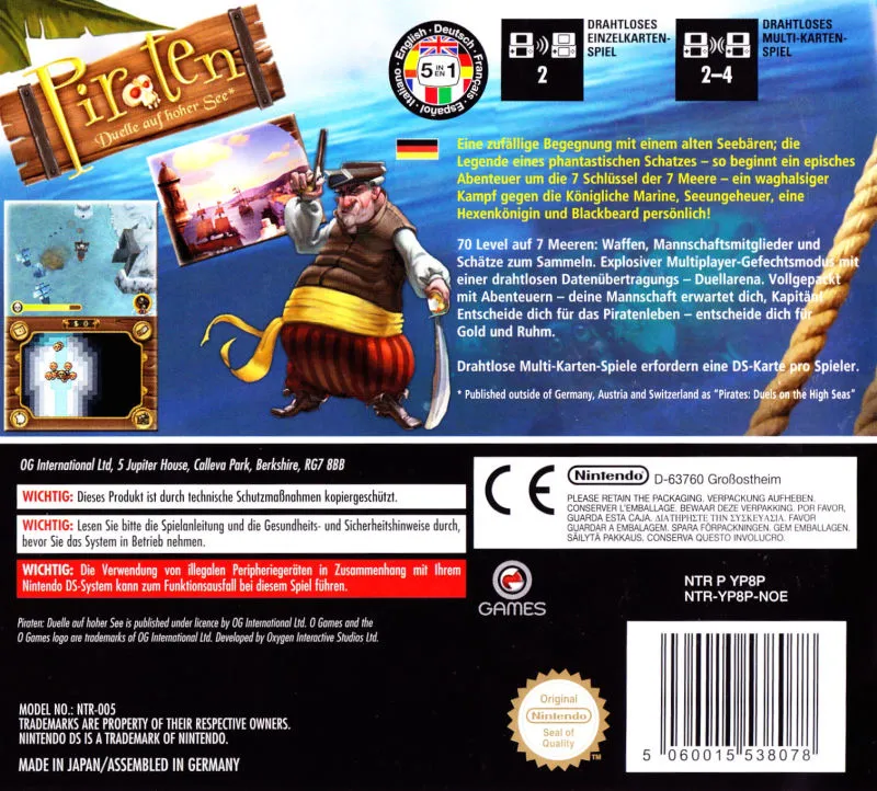 Pirates: Duels on the High Seas box back
