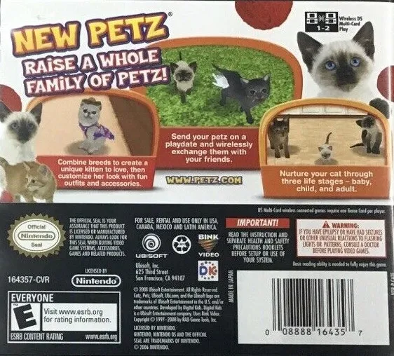 Petz: Catz Clan box back