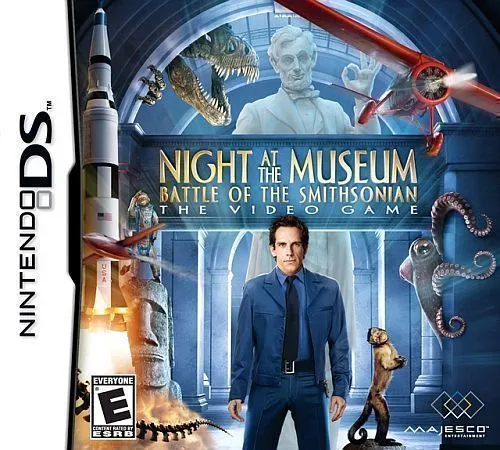 Night at the Museum: Battle of the Smithsonian :The Video Game cover art for Nintendo DS