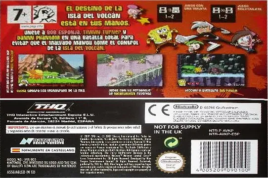Nicktoons Battle for Volcano Island box back