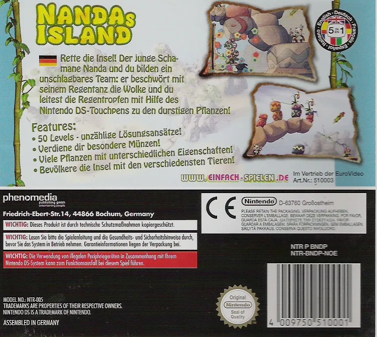 Nanda's Island box back