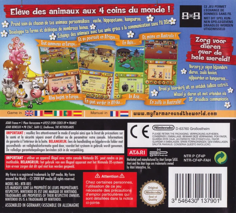 My Farm Around the World box back