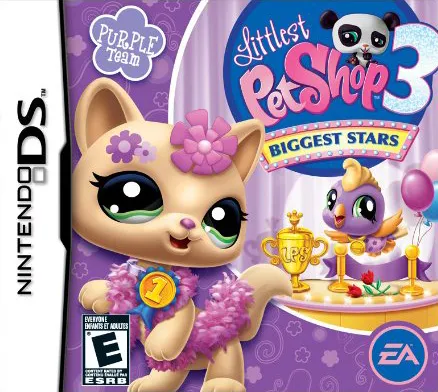 Littlest Pet Shop 3: Biggest Stars Purple Team cover art for Nintendo DS