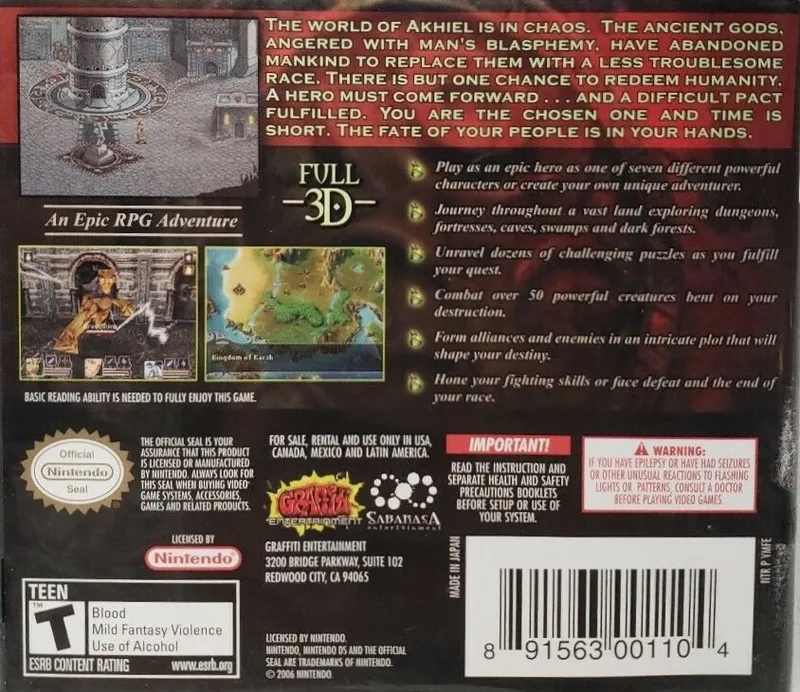 Mazes of Fate box back