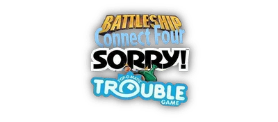 4 Game Pack!: Battleship + Connect Four + Sorry! + Trouble logo