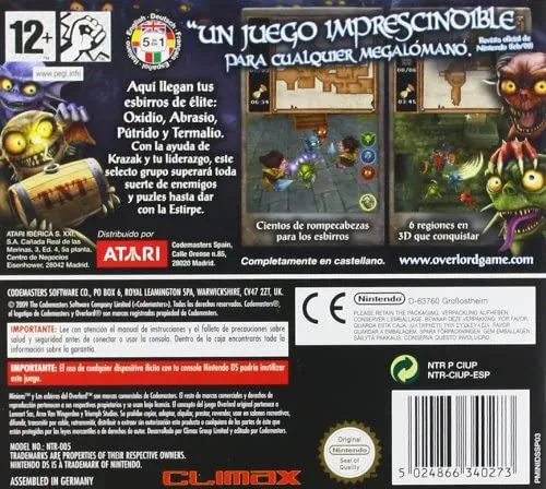 Overlord Minions box back